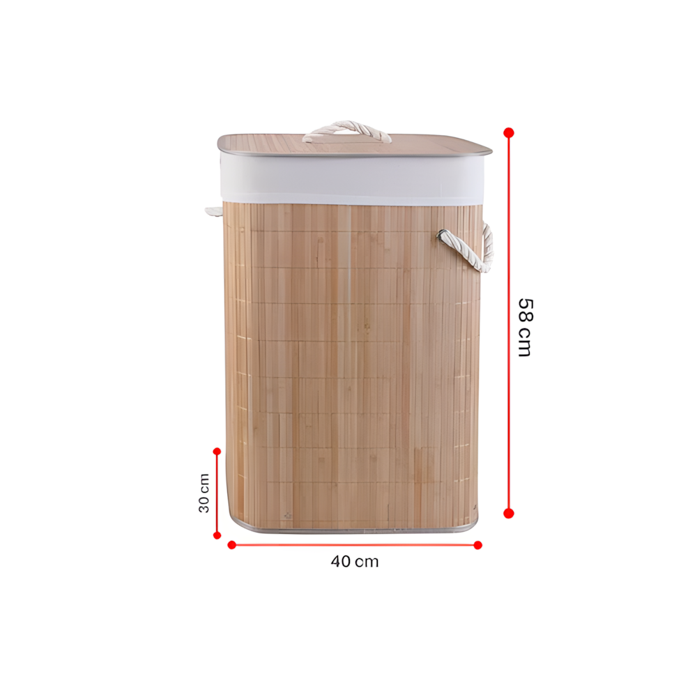 Cesto De Roupa Bambu Conthey N2301688 Retangular Com Tampa Cesto De Roupa Bambu Conthey N2301688 Retangular Com Tampa